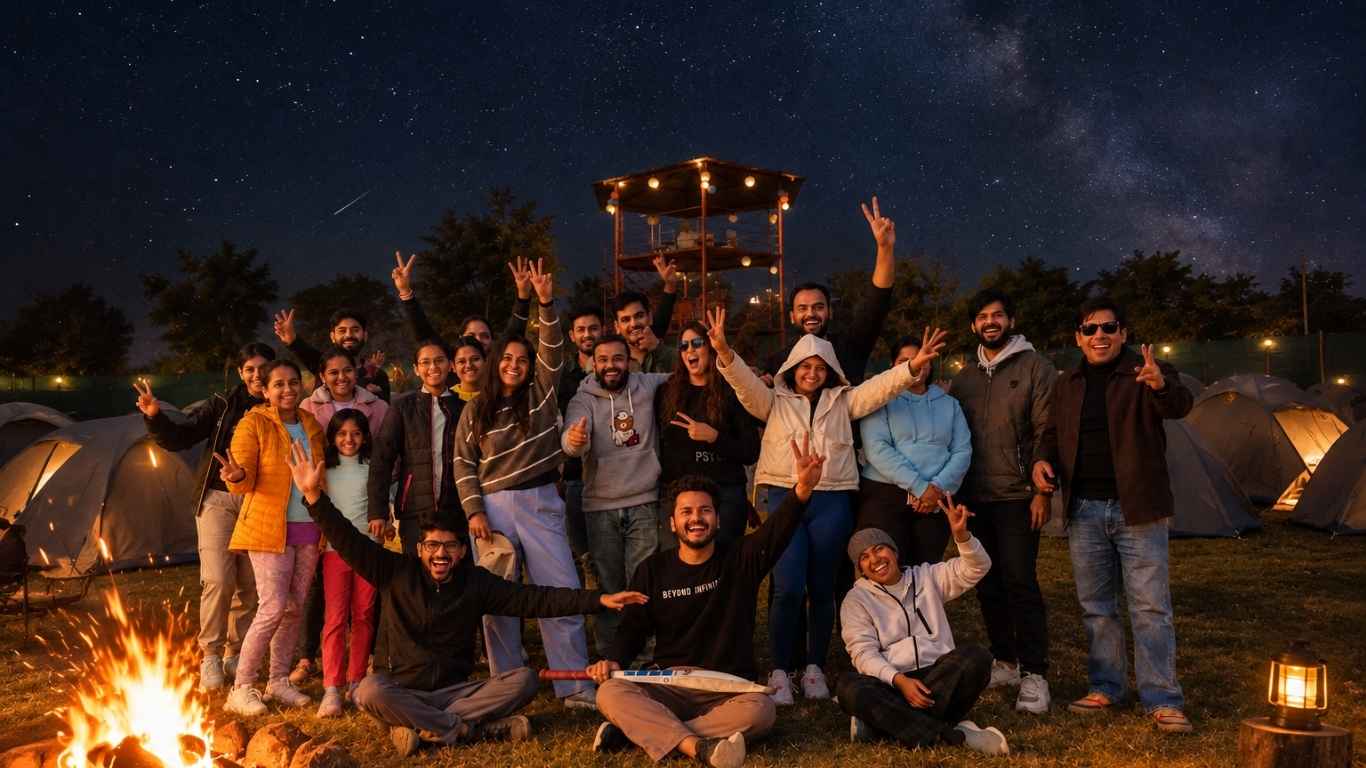 Night Camping In Jaipur
